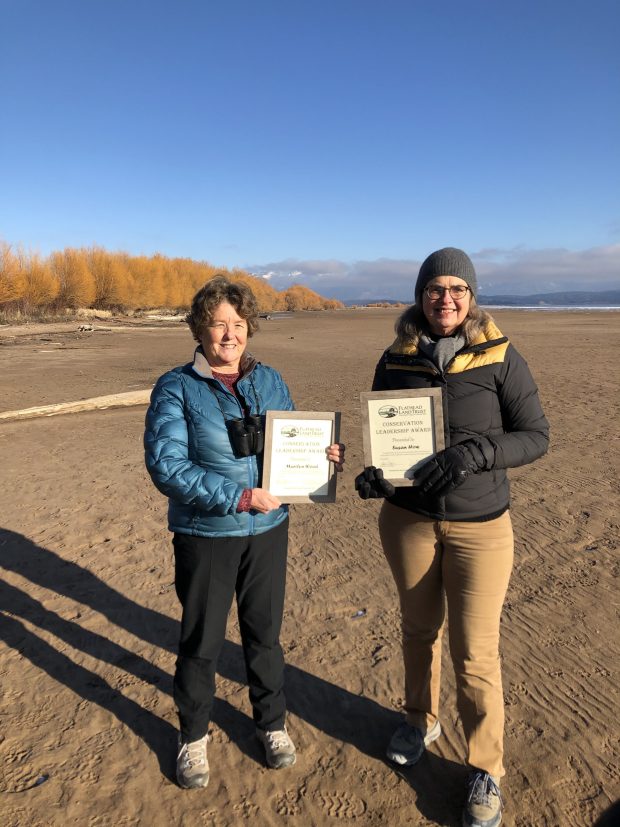 Marilyn Wood and Susan How awarded Conservation Leadership Award